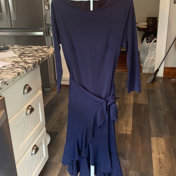 Trinhnology ruffle bottom wrap‎ dress. Worn once. - Picture 1 of 5